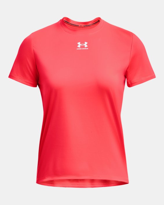 Camiseta de manga corta de entrenamiento UA Challenger Pro para mujer, Red, pdpMainDesktop image number 4